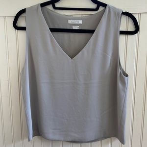 Aritzia Babaton Murphy gray blouse